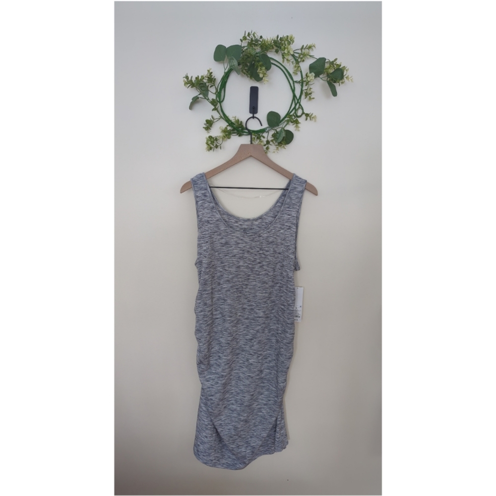 Liz Lange Maternity XL nwt Tank dress Heather / Railroad gray